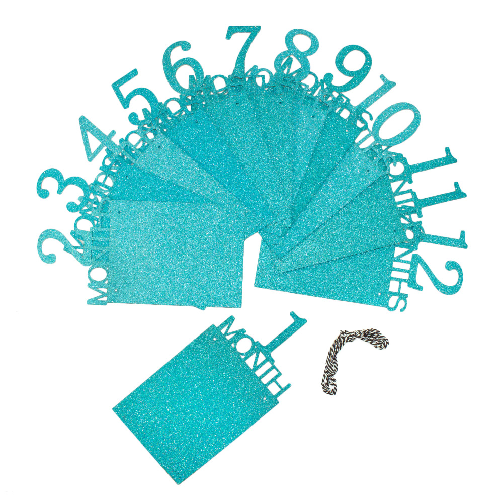 1 12 monate girlande