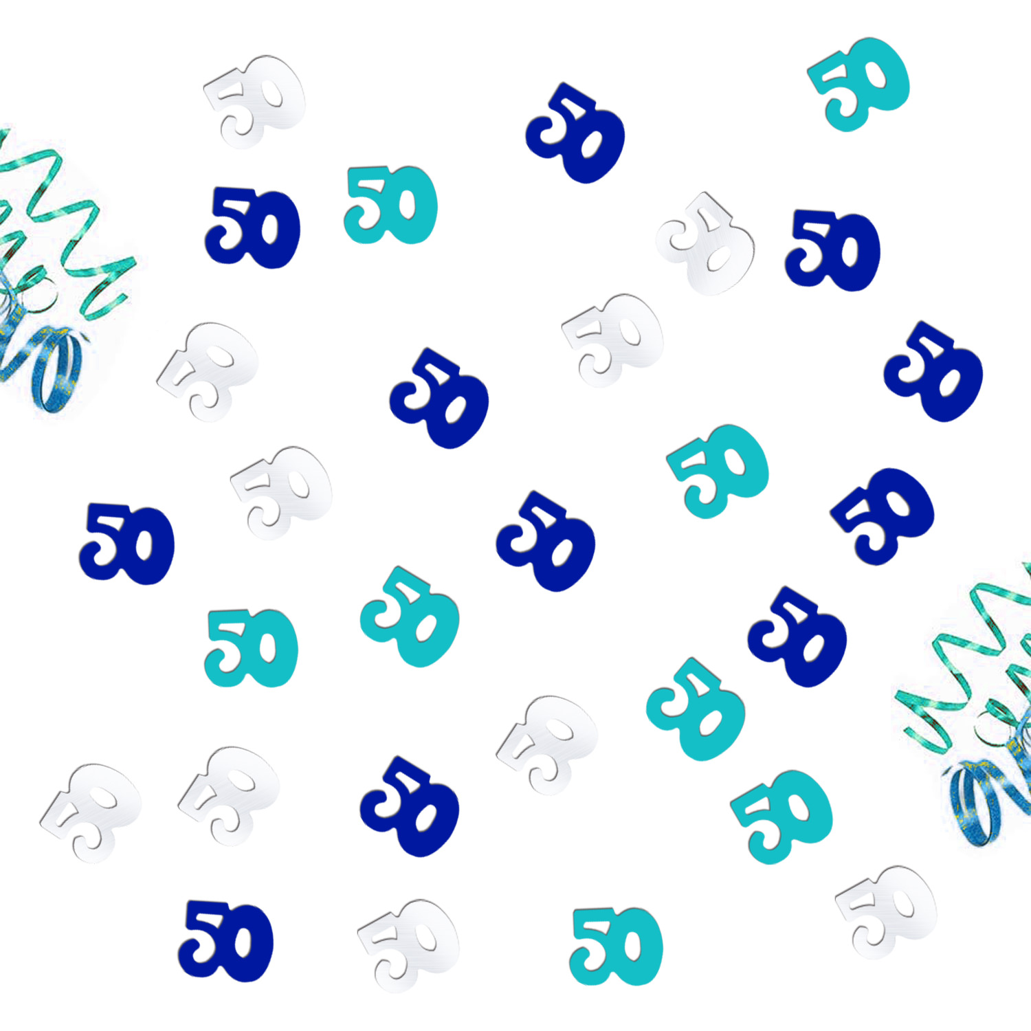 50. Geburtstag Deko Set In Blau - Banner, Luftballons & Girlanden Für Die Perfekte Jubiläumsparty