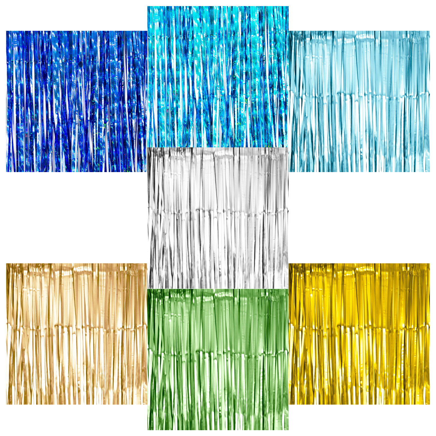 Lametta für Weihnachten Silvester Geburtstag Fasching Karneval Farbe