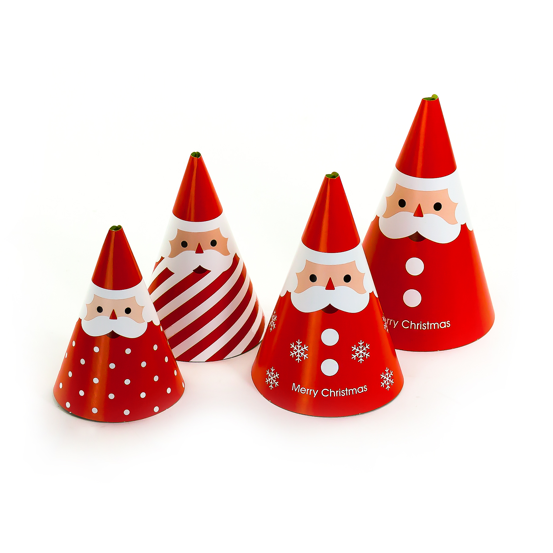 Geschenk Deko Basteln Weihnachten Weihnachtsmänner 4er Set Selbst Basteln